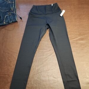 Victoria's Secret Black Full-Length Leggings with Stretch Fabric